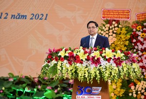 Thủ tướng Chính phủ Phạm Minh Chính dự lễ kỷ niệm 30 năm thành lập tỉnh Bà Rịa - Vũng Tàu